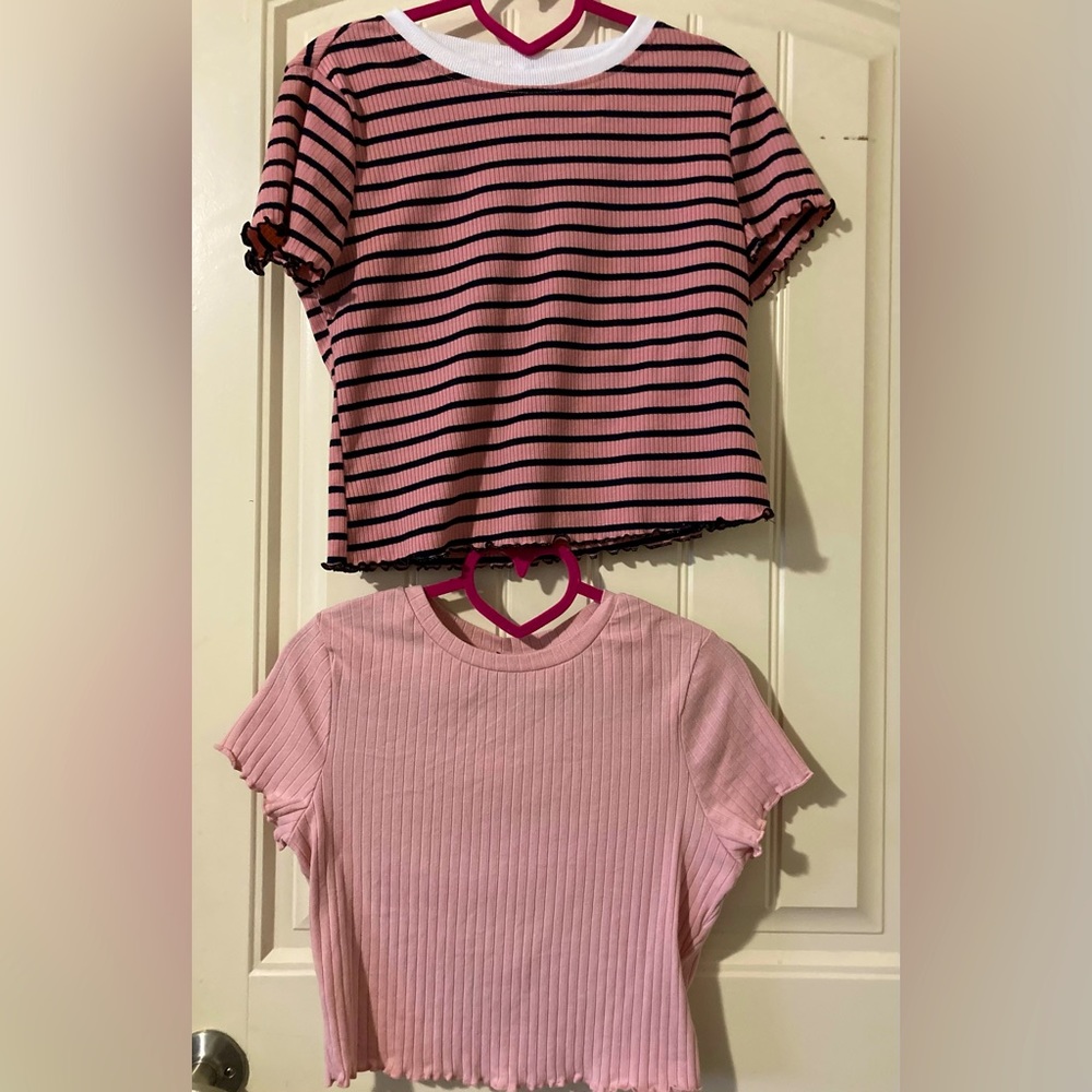 Pink SHEIN shirts sold in pair